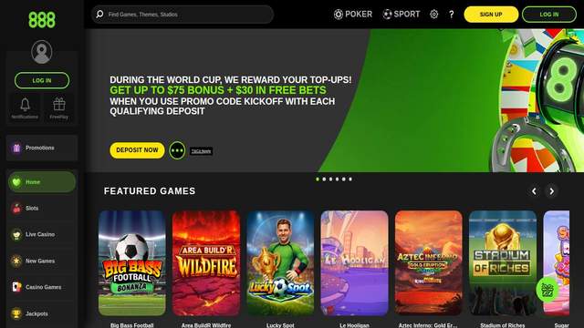 888 Casino casino screenshot